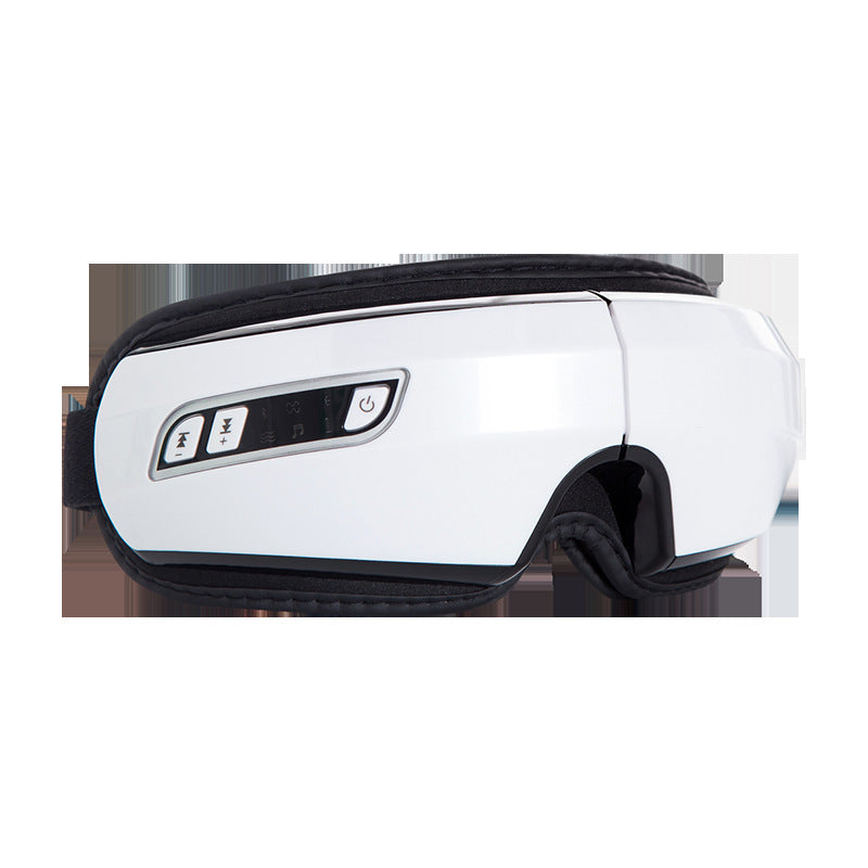 White and black massage device on a white background