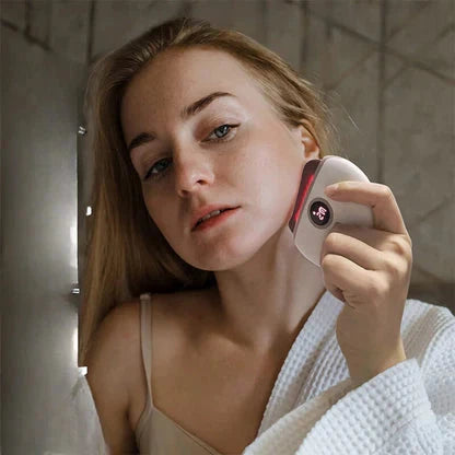 Home stone beauty instrument for facial massage and lifting